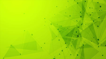 Abstract green tech low polygons comminication backgroundの写真素材
