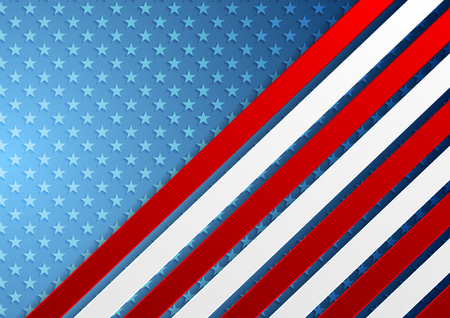USA colors abstract bright corporate background. Independence Day vector designのイラスト素材