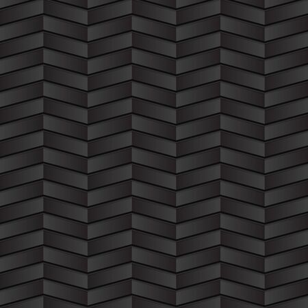 Dark 3d composition with geometric rectangle shapes. Tech design with black paper texture pattern. Abstract vector concept backgroundのイラスト素材