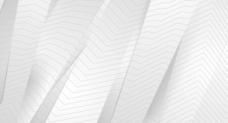 Abstract grey white tech background with refracted lines. Vector illustrationのイラスト素材