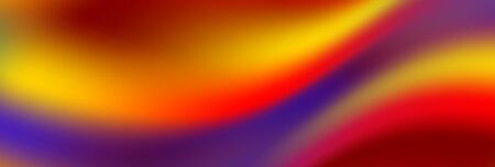 Colorful blurred smooth liquid waves abstract background. Vector banner design
