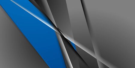 Grey and blue tech corporate abstract background. Concept geometric vector designのイラスト素材