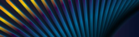Minimal glowing lines abstract technology banner design. Futuristic vector background