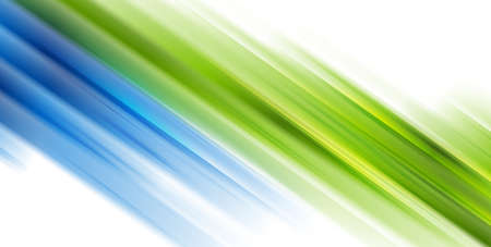 Shiny glowing green blue smooth stripes abstract background. Vector illustrationのイラスト素材