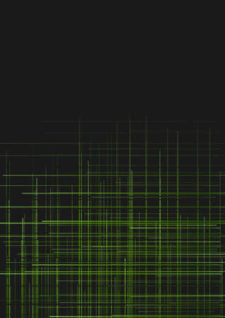 Green lines concept geometric technology background. Vector illustration
