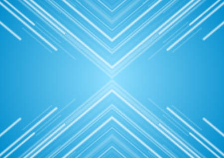 Technology blue abstract shiny background with arrows. Vector digital glowing design