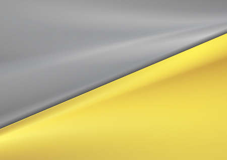 Trendy colors of the 2021 year. Contrast smooth gray and yellow gradient vector abstract backgroundのイラスト素材
