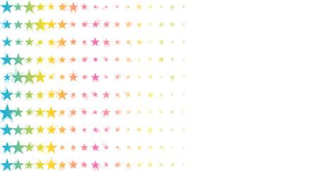 Multicolored small stars abstract art vector backgroundのイラスト素材