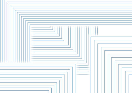 Blue white minimal lines abstract geometric tech background. vector digital art designのイラスト素材