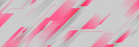 Gray and pink geometric abstract vector banner backgroundのイラスト素材
