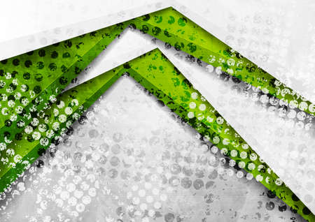 Grunge abstract tech backgroud with 3d geometric shapes. vector designのイラスト素材