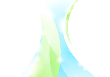 Light blue green minimal shiny waves abstract vector backgroundのイラスト素材
