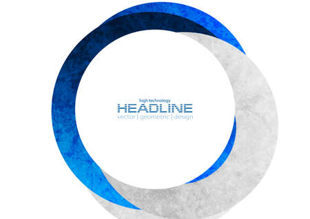 Grunge retro tech abstract minimal background with circles. vector designのイラスト素材