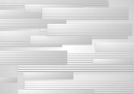 Abstract geometric tech background with gray lines and stripes. vector designのイラスト素材