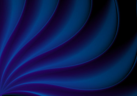 Dark blue violet abstract smooth blurred waves vector designのイラスト素材