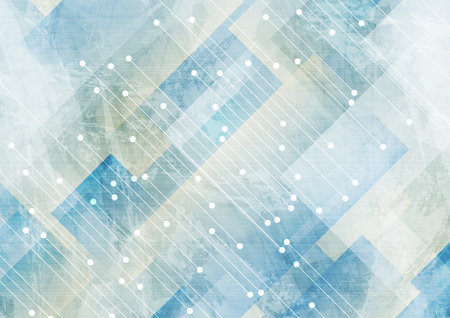 Abstract grunge geometric background with circuit board lines. technology vector designのイラスト素材