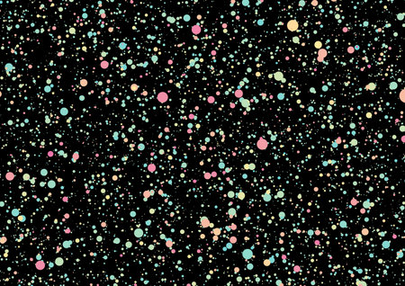Holographic dust particles shiny abstract background. Vector art colorful banner designのイラスト素材