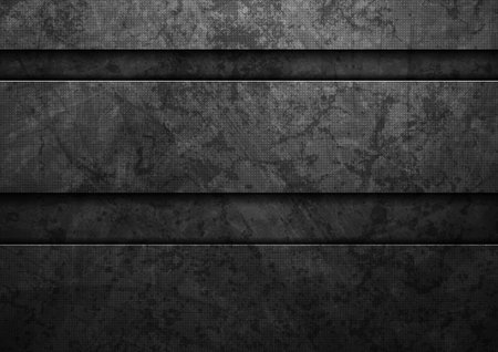 Black technology abstract background with ancient grunge texture. Geometric concept vector designのイラスト素材