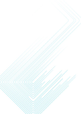 Blue white minimal lines abstract futuristic tech background. vector digital art flyer designのイラスト素材