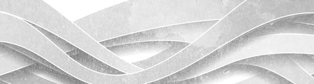 White and gray grunge waves abstract corporate background. Vector elegant banner design