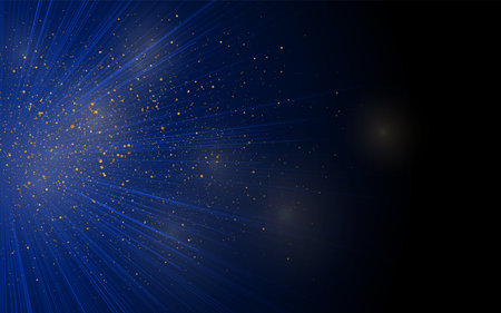 Abstract shiny background with sparkling golden dots. Luxury vector designのイラスト素材