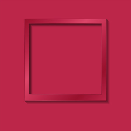 Vibrant magenta instant photo frame background. Vector designのイラスト素材