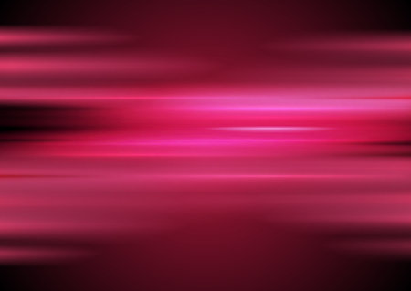 Magenta glowing shiny smooth stripes abstract trendy background. Vector designのイラスト素材