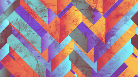 Colorful grunge stripes abstract geometric corporate background. Vector designのイラスト素材