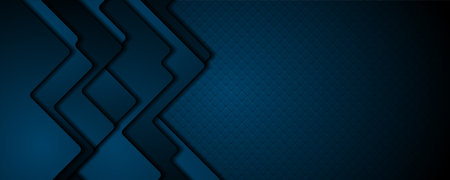 Dark blue abstract corporate geometric background. Vector designのイラスト素材