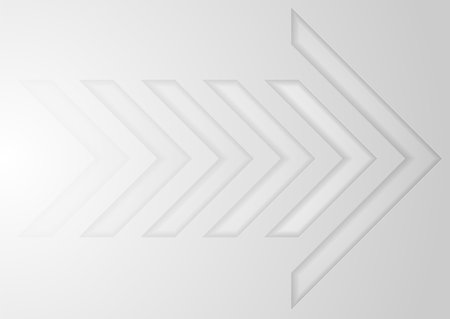 Gray tech arrows abstract minimal background. Vector graphic designのイラスト素材