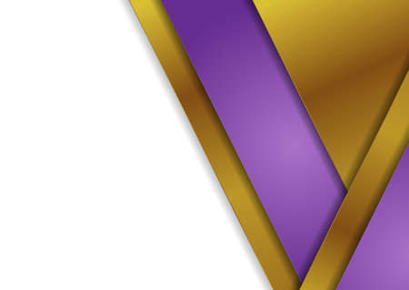 Golden and brown stripes abstract corporate background. Vector designのイラスト素材