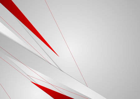 High contrast red and gray abstract corporate background. Vector graphic designのイラスト素材