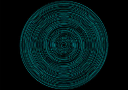 Black blue circular lines concept abstract tech background. Minimal vector design