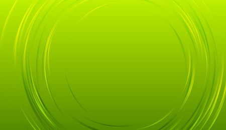 Bright green glossy circles abstract corporate background. Vector graphic designのイラスト素材