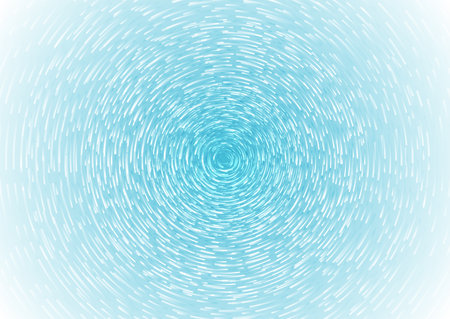 Blue circular lines abstract hi-tech geometry background. Vector designのイラスト素材