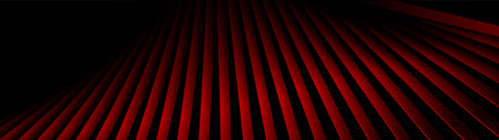 Dark red glossy stripes abstract tech background. Geometry vector banner designのイラスト素材
