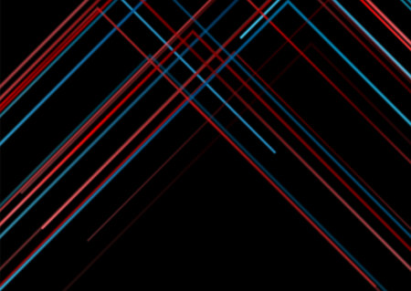 Blue red smooth lines abstract geometry background. Vector modern designのイラスト素材