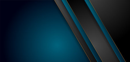 Dark minimal corporate abstract background with golden lines. Vector designのイラスト素材