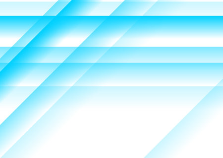 Tech abstract minimal glossy stripes white blue background. Geometric vector designのイラスト素材
