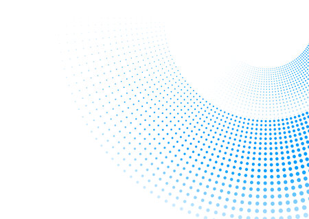 Bright blue minimal dotted lines abstract background. Geometric concept vector designのイラスト素材