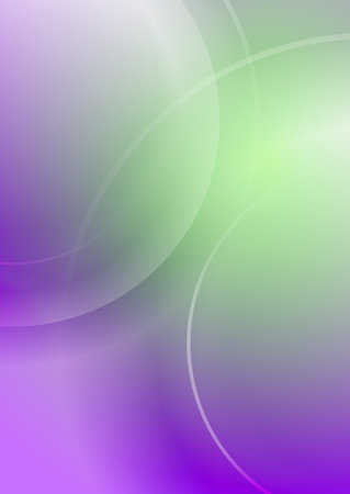 Green violet minimal blurred circles abstract concept background. Vector designのイラスト素材