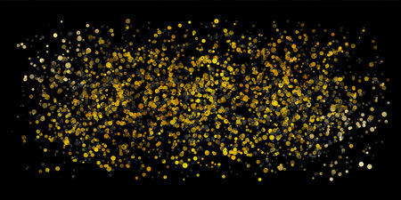 Golden and black shiny particles abstract grunge retro background. Vector designのイラスト素材