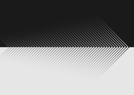 Abstract black white dotted arrows geometric tech background. Vector designのイラスト素材