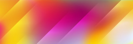 Tech abstract minimal glossy stripes colorful background. Geometric vector banner designのイラスト素材