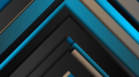 Dark stripes abstract geometric corporate background. Vector technology designのイラスト素材