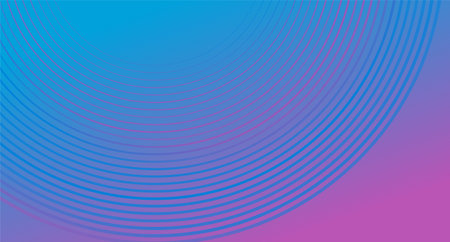 Blue purple minimal creative circular lines concept abstract tech background. Vector geometric designのイラスト素材