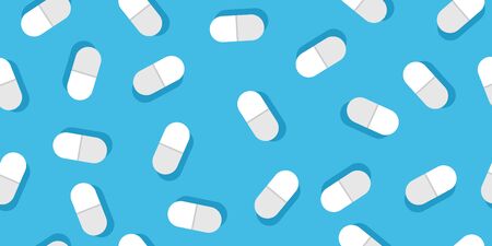 tablet pattern on a blue background, vector illustrationのイラスト素材