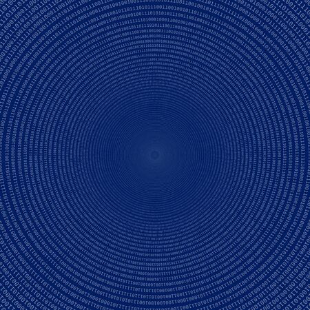 Background of green digits zero and oneの写真素材