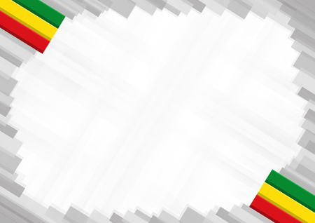 Border made with Ethiopia national colors. template elements for your certificate and diploma. Horizontal orientation. Vectorのイラスト素材