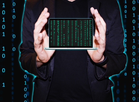 Protect your confidential data from hackers attackの写真素材